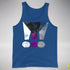 Demisexual Pride Grunge Exclamation Points Premium Tank Top - Royal Blue